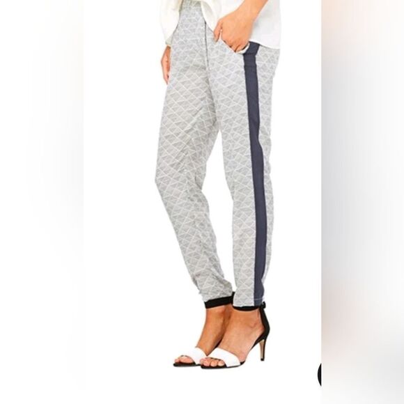 Bella Luxx Cairo Slate Silk Trousers - Picture 4 of 5